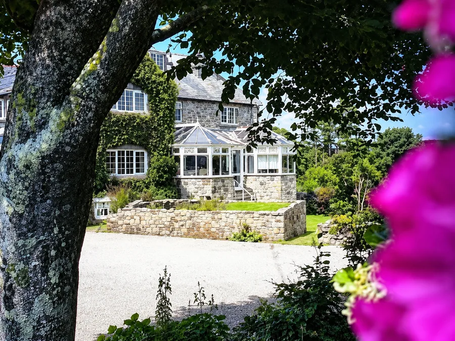 Menwinnion Country House surrounded by mature gardens