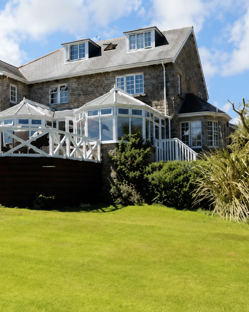 Menwinnion Country House and its gardens in Lamorna Valley